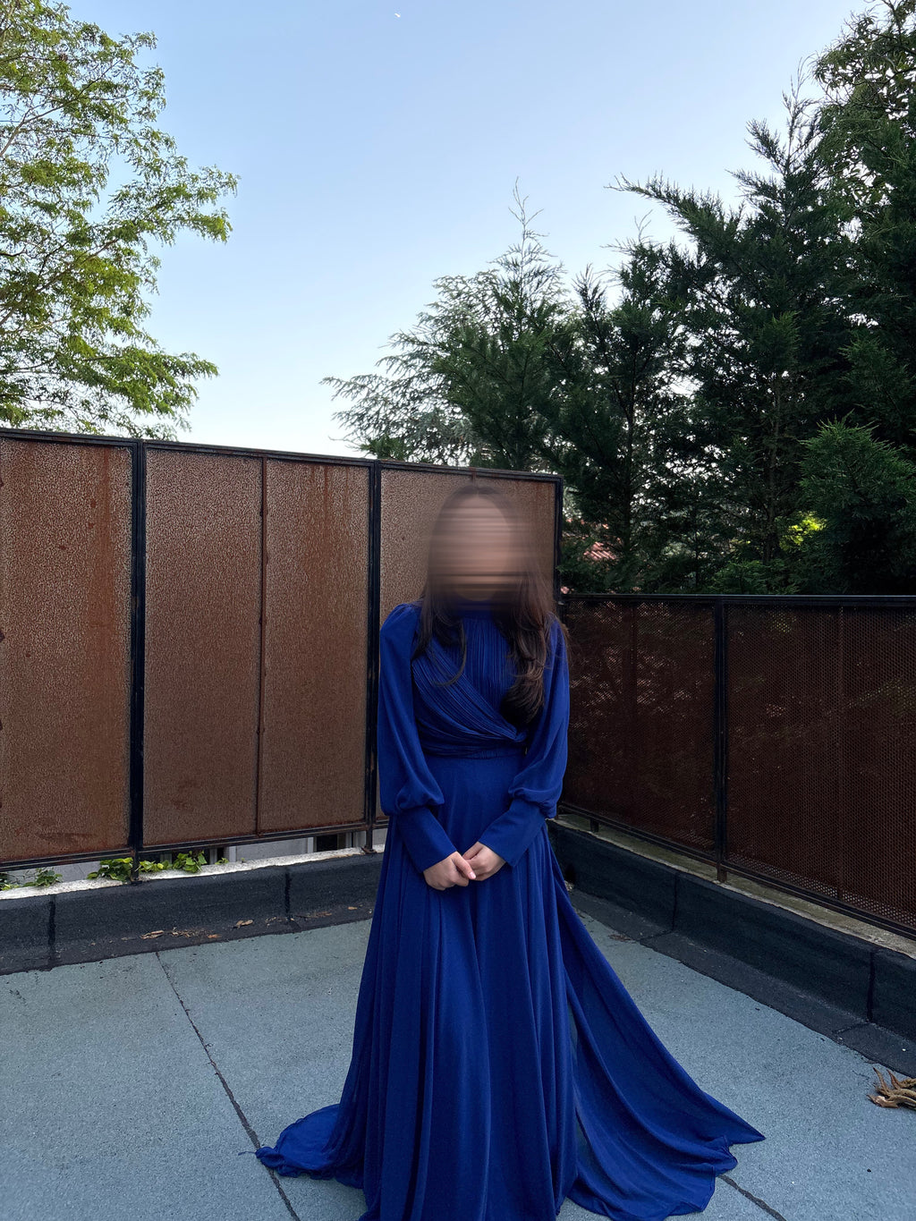 Robe de soirée bleu roi