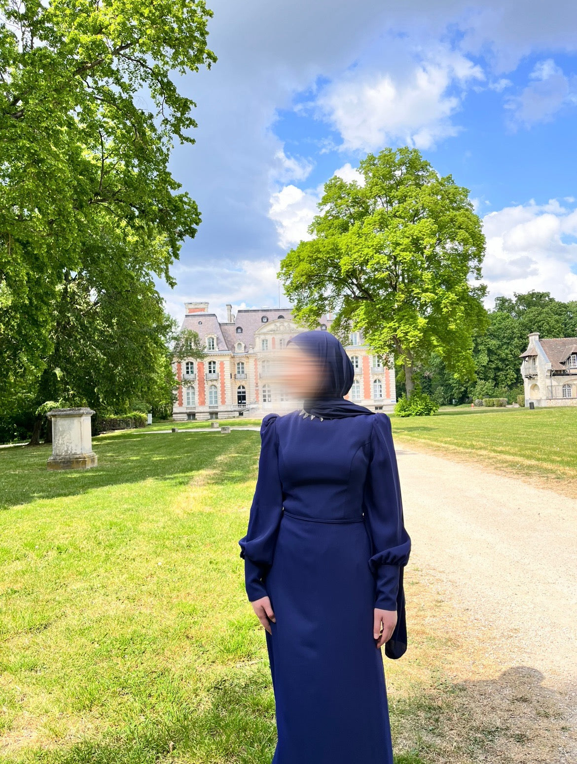 Robe de soirée bleu marine