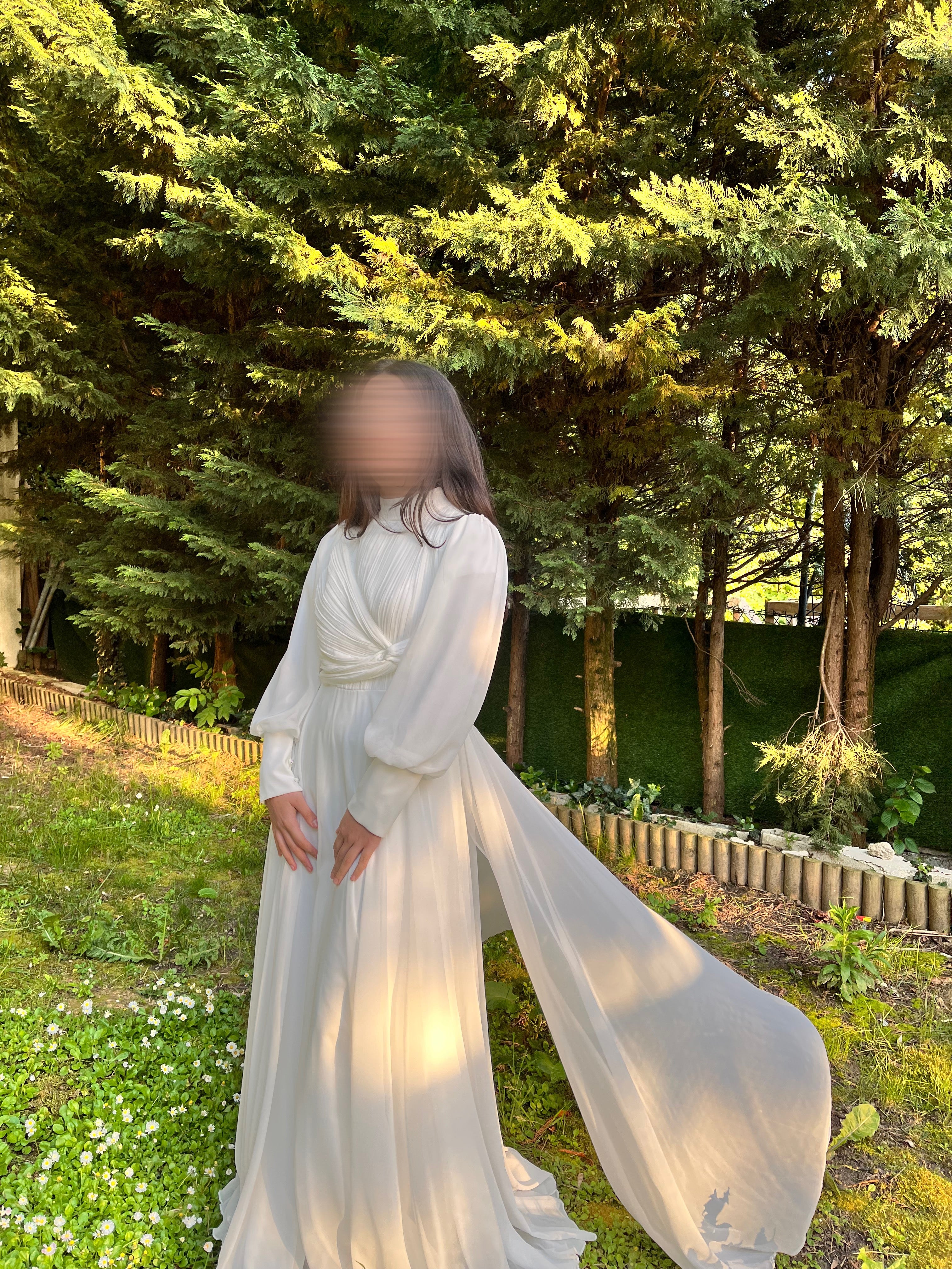 Robe de mariage civil blanche