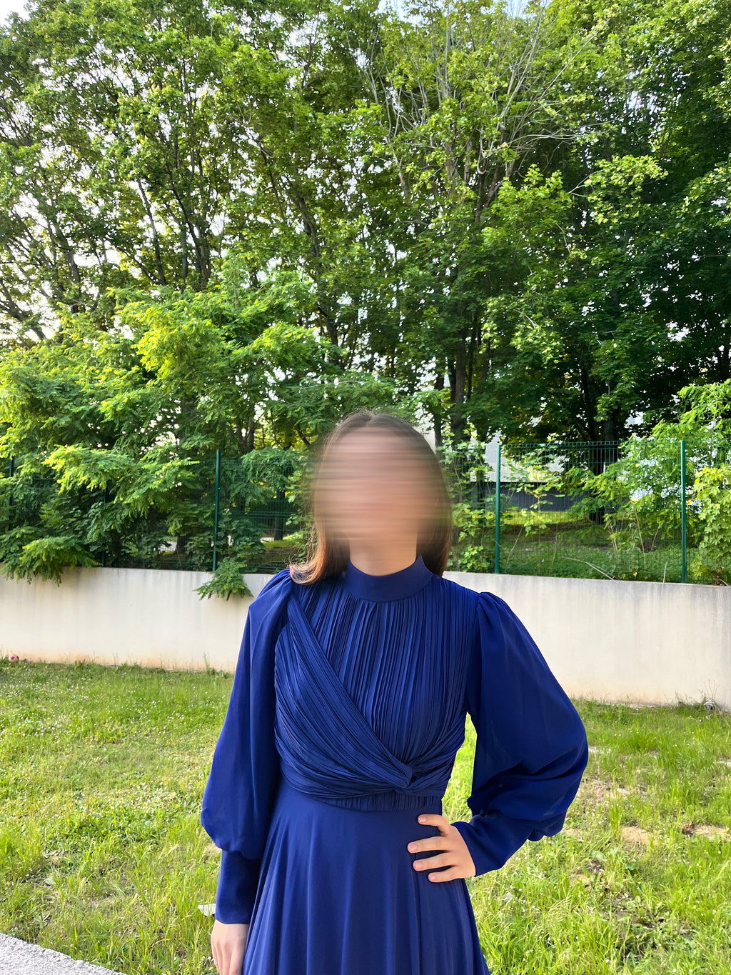 Robe de soirée bleu roi
