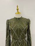 Robe de soirée verte