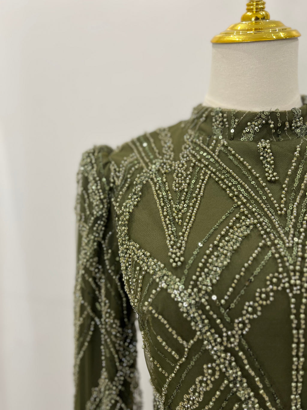 Robe de soirée verte