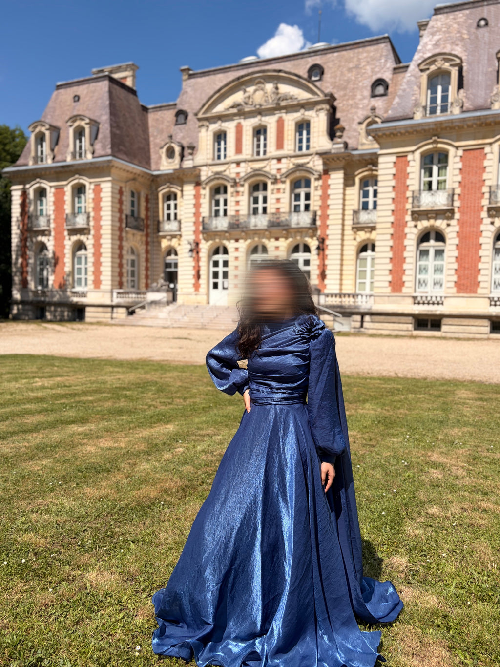 Robe de fiançailles bleu
