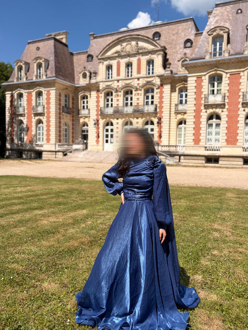 Robe de fiançailles bleu