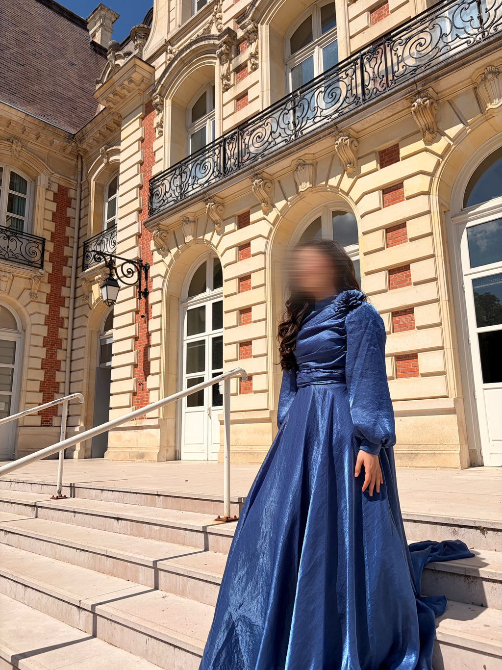 Robe de fiançailles bleu