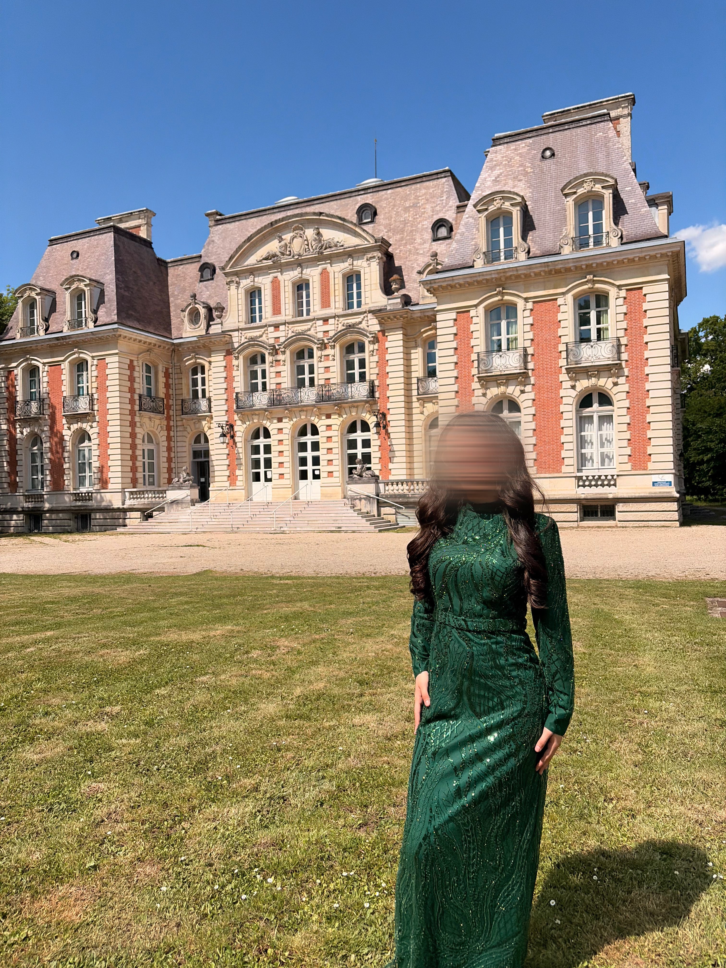 Robe de soirée vert émeraude