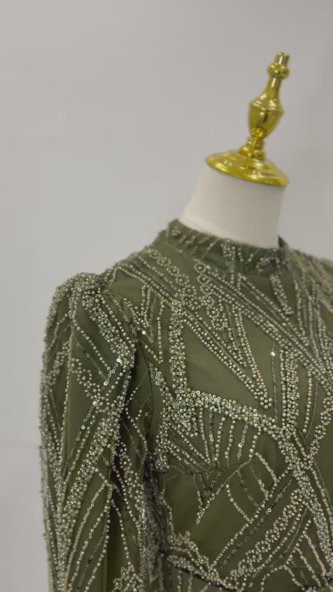 Robe de soirée verte